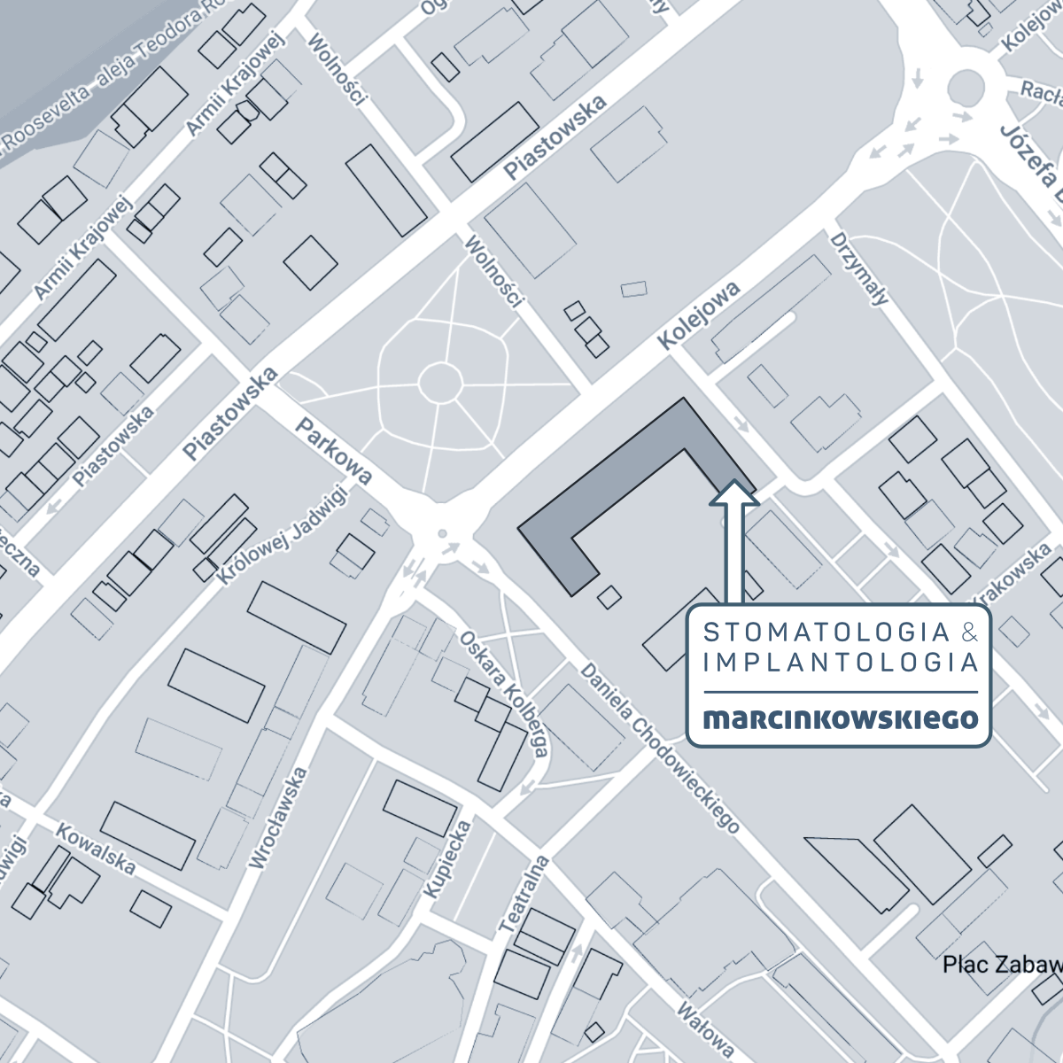 Stomatologia Marcinkowskiego Nysa mapa